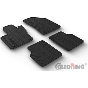 Gledring Rubbermatten passend voor Jeep Compass 5/2017- (T profiel 4-delig + montageclips)