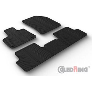 Gledring - Rubbermatten - Passend Voor Citroën DS7 Crossback - Set van 5 Stuks - Hoge Kwaliteit