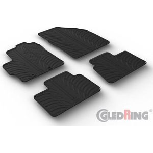 Rubbermatten Passend Voor Toyota Aygo X 2022- (T-Design 4-Delig + Montageclips) Toyota Gledring Gl 0877