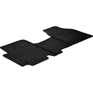 Gledring Rubbermatten Passend Voor Renault Traffic / Opel Vivaro 2001-2014 (TK Profiel 3-delig + Montageclips)