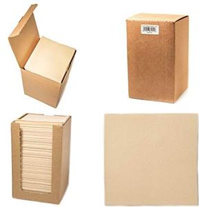 Alvotex CHIC Airlaid 100 coctailservetten, 1/4 plooien stofachtig, hoogwaardige wegwerpservetten, crème, 20 x 20 cm