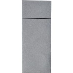 Alvotex 50 bestekservetten bestekzakken, op stof lijkt, hoogwaardig wegwerpservet CA32x40 grijs 32x40 cm