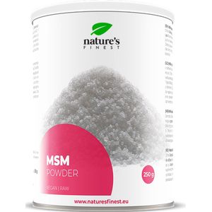 Nature's Finest MSM poeder 250g | Een organische vorm van zwavel, ook bekend als het ""schoonheidsmineraal