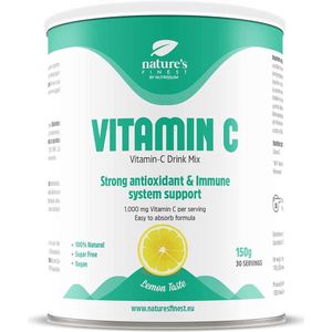 Nature's Finest Vitamine C Drank | Volledig natuurlijk, Veganistisch Vitamine C Poeder voor de Beste Absorptie I Sterk Antioxidant I Beschermt tegen Oxidatieve Stress