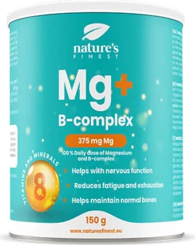 Nature's Finest Mg + B-complex | Formule van magnesium en B-vitaminen om vermoeidheid en uitputting te verminderen