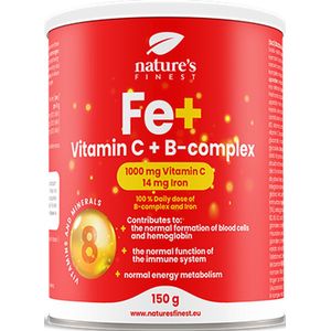 Nature's Finest IJzer + Vitamine C + B-complex | Een revolutionaire formule van ijzer, vitamine C en B-vitaminen