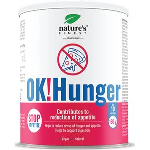 Nature's Finest OK!Hunger - hongergevoel verminderen - eetlustremmer - garcinia cambogia - glucomannan afslanken - natuurlijke ondersteuning gewichtsverlies - zonder toegevoegde suikers - vegan