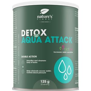Nature's Finest - Detox Aqua Attack - Detox & Afslankdrank - Citrus Smaak - 125 g