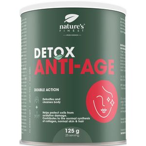 Nature's Finest Detox Anti-Age Drink - detoxkuur lever - ondersteunt huid haar nagels botten - chlorella mariadistel artisjok - collageen boost - vitamine C zink - zonder toegevoegde suikers