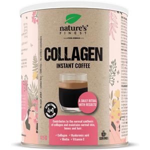 Nature's Finest Collagen Coffee | 4-in-1 heerlijke koffie die je helpt rimpels te bestrijden, je huid te hydrateren - met collageen, hyaluronzuur, vitamine c en biotine, lactose-vrij