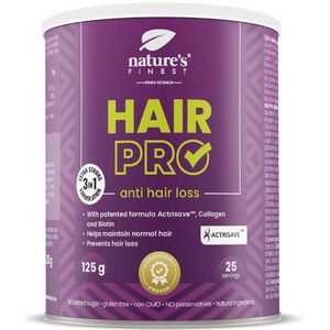 Nature's Finest Hair Pro - 3-in-1 formule tegen haaruitval - Stimuleert haargroei, versterkt haarzakjes en voorkomt haaruitval - Met biotine, collageen en gepatenteerd Actrisave™