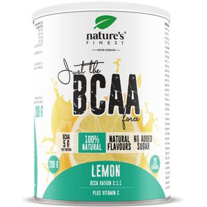 Nature's Finest BCAA Power - BCAA 2:1:1 Poeder met L-Leucine, L-Isoleucine, L-Valine & Vitamine C - 5 g Pure BCAA's per Portie - Ondersteuning voor Spierherstel en Energie - Vegan, Suikervrij