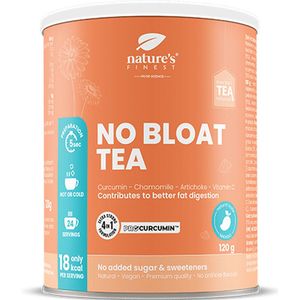 No Bloat Tea - Natuurlijke verteringsthee met curcumine, artisjok extract, kamille extract en vitamine C - Helpt bij een opgeblazen gevoel, spijsvertering, ontgifting van de lever en gewichtsverlies