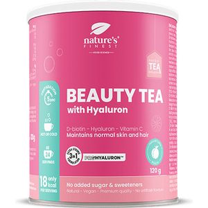Beauty Tea with Hyaluron - beauty tea infusie met hyaluronzuur, D-biotine en vitamine C - Helpt de huid te voeden, normale huid en normaal haar te behouden en normale collageensynthese