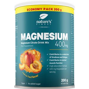 Magnesium 400 - Magnesiumdrank met ijstheesmaak en magnesiumcitraat