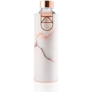 Equa - Lava - Glazen Waterfles - 750 ml - Imitatieleer - BPA vrij