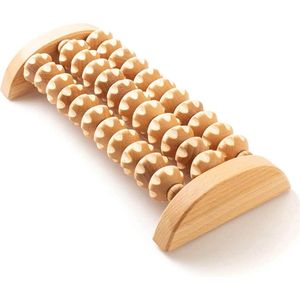 Tuuli - Houten voet massageapparaat - gegroefde spierroller