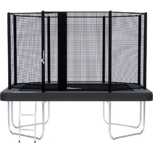 Trampoline AKROBAT ORBIT ABOVE 335x244 (11x8ft) Antraciet inclusief veiligheidsnet