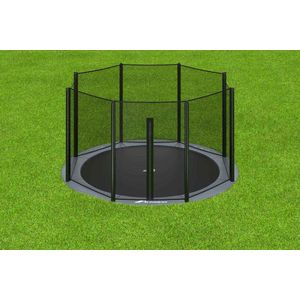 Trampoline AKROBAT ORBIT FLAT 244 (8ft) Anthracite,inclusief veiligheidsnet