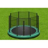 Trampoline AKROBAT ORBIT INGROUND 430 (14ft) Green,inclusief veiligheidsnet