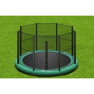 Trampoline AKROBAT ORBIT INGROUND 430 (14ft) Green,inclusief veiligheidsnet