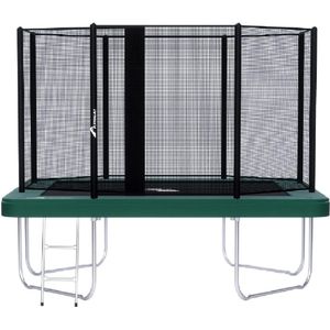 Akrobat Trampoline Orbit Above the Ground - Opbouw - 305 x 183 cm - Rechthoek - Groen - met Veiligheidsnet