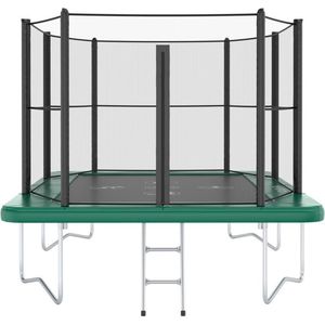 Akrobat Trampoline Orbit Above 335 x 244 - Groen, inclusief veiligheidsnet