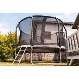 Akrobat Orbit PRO Above ground Trampoline 430 Antraciet, incl. veiligheidsnet