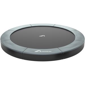 Trampoline AKROBAT ORBIT FLAT 244 (8ft) Anthracite exclusief veiligheidsnet