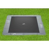 Akrobat Trampoline Orbit Flat To The Ground - 305 x 183 cm - Grijs