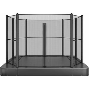 Trampoline AKROBAT PRIMUS FLAT 305x183 (10x6ft) Antraciet