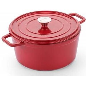 Rosmarino Gietijzeren Braadpan 26 cm - Rood