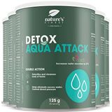 Nature's Finest Detox Aqua Attack | 2-in-1 formule om waterretentie te verminderen en gewicht te verliezen | Verhoogt de waterafvoer met 27% | Bevordert ontgifting en reiniging van het lichaam