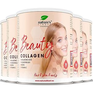 Nature's Finest Beauty Collagen | Met Hyaluronzuur en co-enzym Q10 | Formule met 3-in-1 werking | Geschikt voor veganisten en vegetariërs