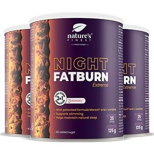 Nature's Finest by Nutrisslim Night Fatburn Extreme | Vetverbrander met Morosil, L-Carnitine en Valeriaan | Krachtig vetverbrandend voedingssupplement voor snel gewichtsverlies 's nachts (3)