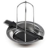 Rosmarino Blacksmith BBQ Kip braadrek - BBQ accessoires - bbq accesoires - Barbecue Gereedschap - Kip op Blik - Can Chicken - geschikt voor oven en grill