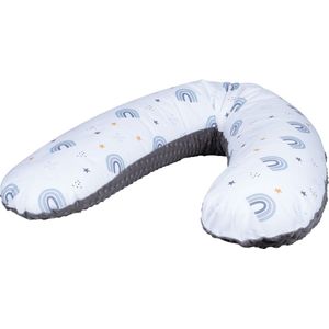 Bubaba - Body/Relax Pillow - Zwangerschapskussen - Voedingskussen met Wasbare Hoes (170x35cm)