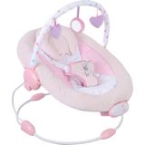 FreeON Bouncer - Rest 'n Play - Wipstoel met muziek & trilfunctie - speelboog - Roze