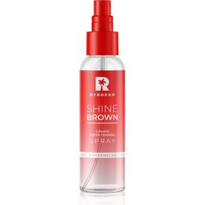 ByRokko Shine Brown Watermelon samenstelling voor versnelling en verlenging van bruining in Spray 104 ml