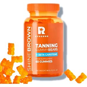 Byrokko - Shine Brown - Tanning Gummy Bears - 60x