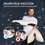 Vitapur - MemoSilver Ionity - Anatomisch Kussen - Bamboe - Wasbare Buitenhoes