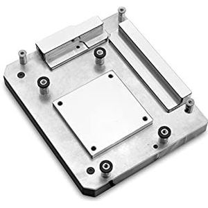 EK Water Blocks EK-Quantum Momentum Aorus X570 Master D-RGB Plexi voor water en koelmiddel, glazen arm, zwart, roestvrij staal, único