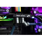 EK Water Blocks EK-Quantum Koppel Winkel 45 Grad G1/4 Zoll AG auf G1/4 inch IG - drehbar, Satijn Tita