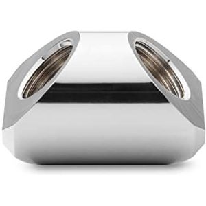 EK-Quantum Torque Static Female to Female 90° Adapter Fitting - Nickel