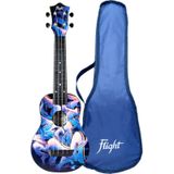 Flight Muziek Ukeleles TUS40 ABS Travel Ukelele - Graffiti (met tas), ALMTUS40GRAF