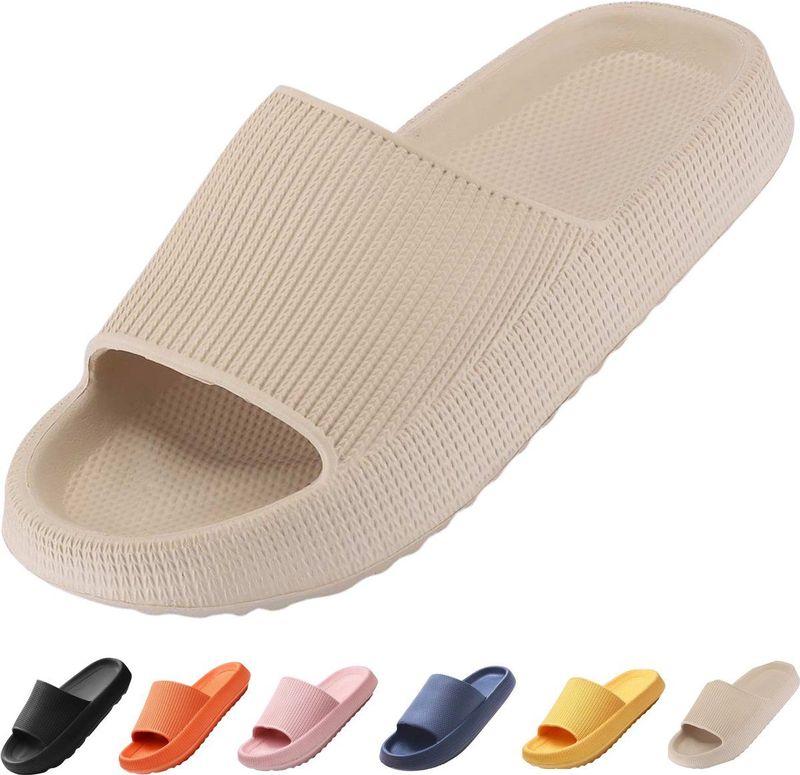 Vivva - FLIPSY - Badslippers - Beige - Antislip - Zachte Slippers