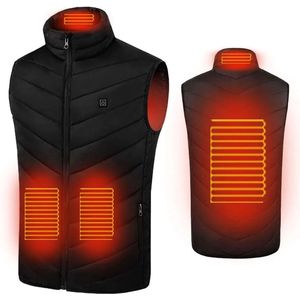 Vivva - Verwarmde Unisex Vest - 4 Verwarmingszones & Halswarmer - Verwarmde Bodywarmer - Maat 6XL - FLAMEVEST