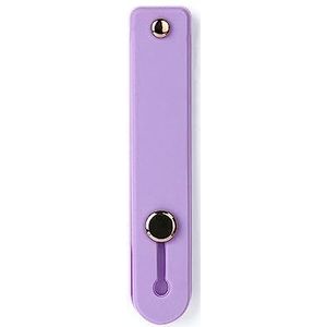 Poejetag Support de bague en silicone invisible portable pour téléphone portable, autocollant, support télescopique, compatible avec la plupart des smartphones, tablettes et doigts (violet)