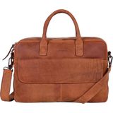 DSTRCT Wall Street Laptoptas - 17 inch - Cognac