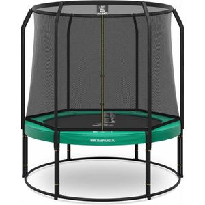 Magic Circle Pro - Trampoline met veiligheidsnet - ø 251 cm - Groen - Ronde trampoline met net - Buitenspeelgoed